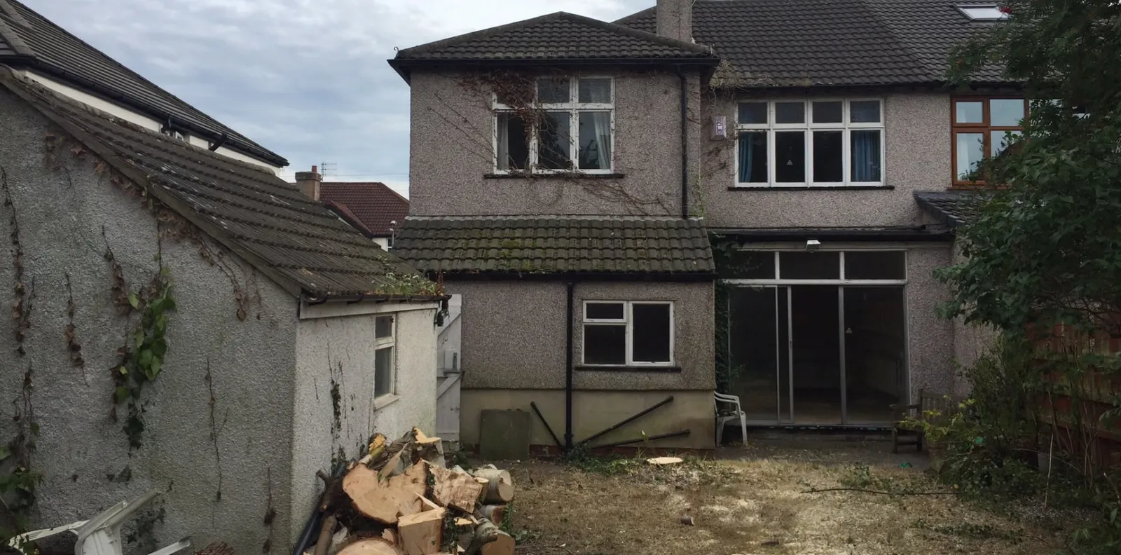 Before: the same house before the rear extension and loft conversion